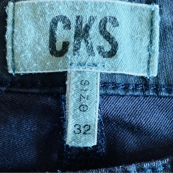 CKS Fashion Black Denim Stretch Jeans Design by Antwerp-belgium Size 32 - Picture 14 of 16